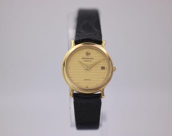 Vintage Raymond Weil Ladies Watch: 18k Gold Plated Swiss Quartz - Etsy