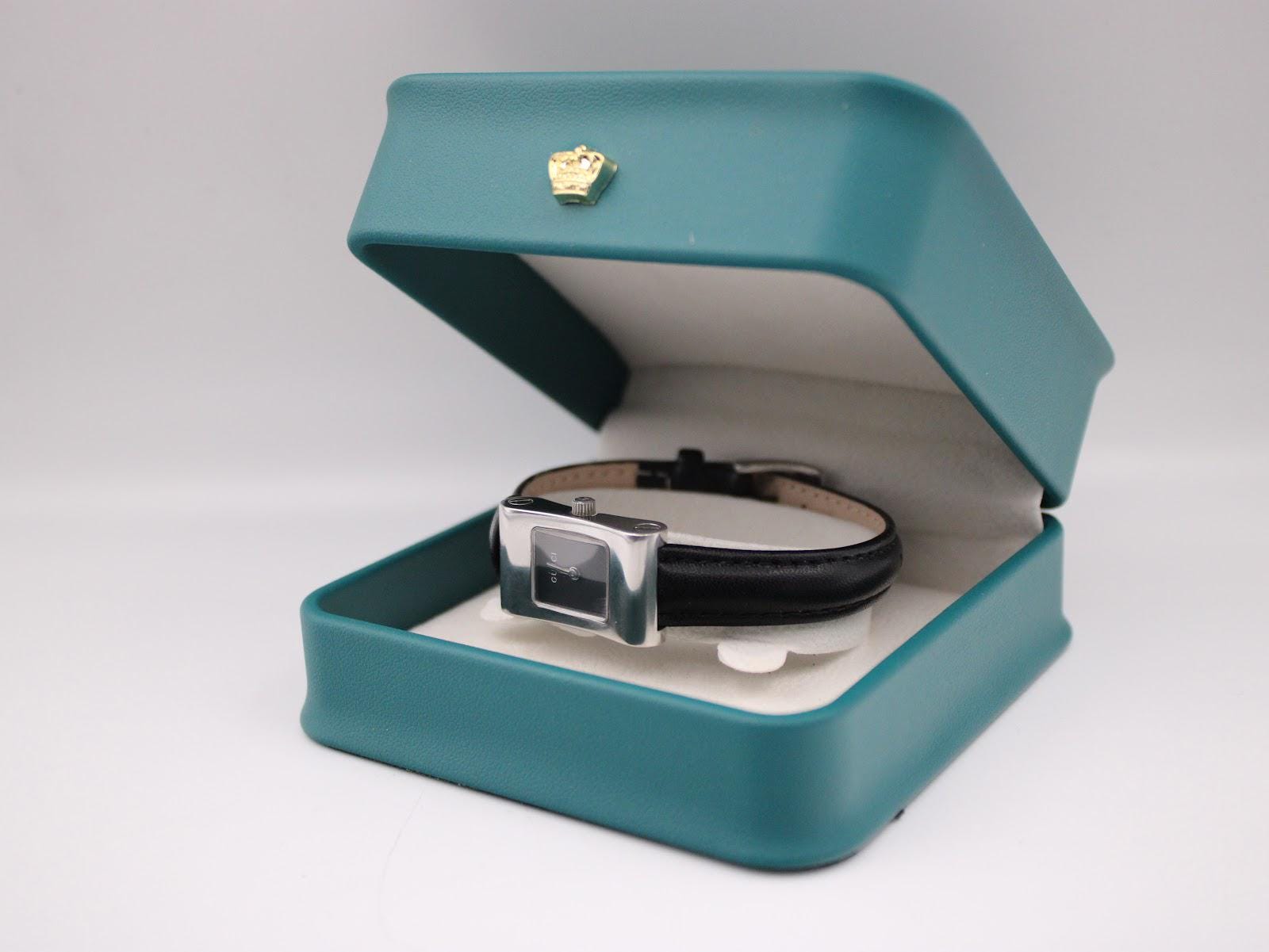 Gucci 2300L Ladies' Swiss Quartz Watch, Minimalist Black Dial
