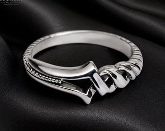Neon Genesis Spear of Longinus Ring, Evangelion Cosplay Ring, Adjustable Anime Ring, Vintage Unisex Statement Jewelry, Gift for Anime Fans