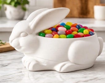 3D Print Bunny Candy Dish - Cute Bunny Design