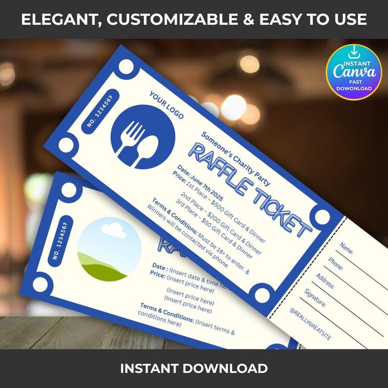 Editable Raffle Ticket Template Printable Fundraiser Entry Tickets editable-raffle-ticket-template-printable-fundraiser-entry-tickets