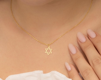 Star of David Necklace, Jewish Star Necklace, Jewish Star Charm, Silver Magen David, Tiny Star David Necklace, Dainty Star David