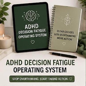 ADHD Decision Fatigue Operating System | Executive Dysfunction Toolkit | ADHD Prioritization Planner | Overwhelm Reset