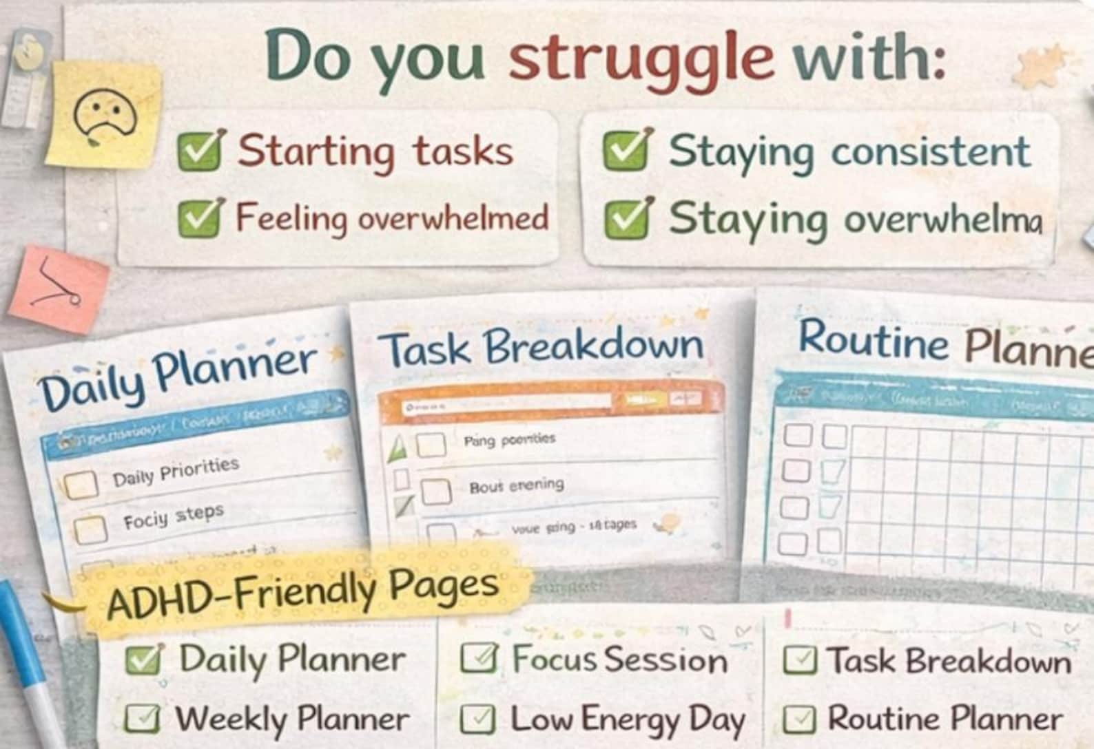 ADHD Bedtime Routine for Kids Printable PDF, Evening Routine Chart ...