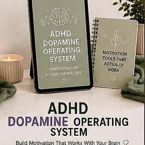 System operacyjny dopaminy w ADHD | Zestaw narzędzi motywacyjnych dla osób z ADHD | Planer dysfunkcji wykonawczych | Pakiet menu dopaminy
