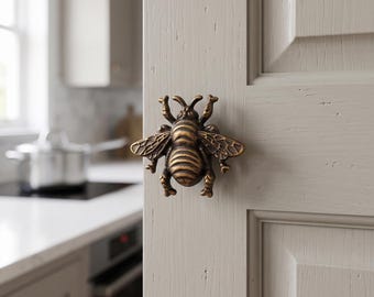 Pomello per armadio a forma di ape, maniglie per cassetti, ferramenta decorativa a forma di insetto, maniglia per mobili, pomelli per armadi da cucina, pomelli per cassettiere, decorazioni per la casa vintage, aggiornamento unico