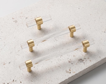 Maniglia moderna per mobili, ferramenta per cassetti in acrilico, maniglia a barra trasparente per mobili, maniglia per mobili da cucina, decorazione per rinnovare cassettiere e armadi.