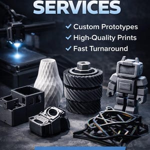 Servicio de impresión 3D a medida: envíe su diseño, obtenga un presupuesto rápido, piezas funcionales, prototipos y soportes de sujeción.