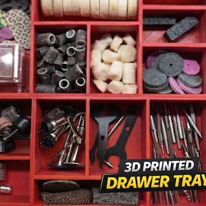 Modular Drawer Organizer | Tool & Craft Storage Insert | Hardware Drawer Divider | 3D Printed PETG
