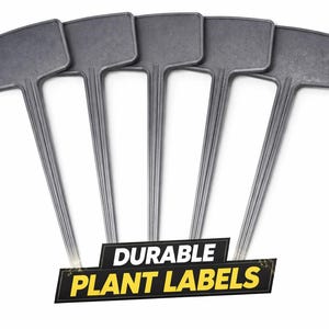 3D Printed Garden Plant Labels – Reusable Herb and Vegetable Stakes (Pack of 5)