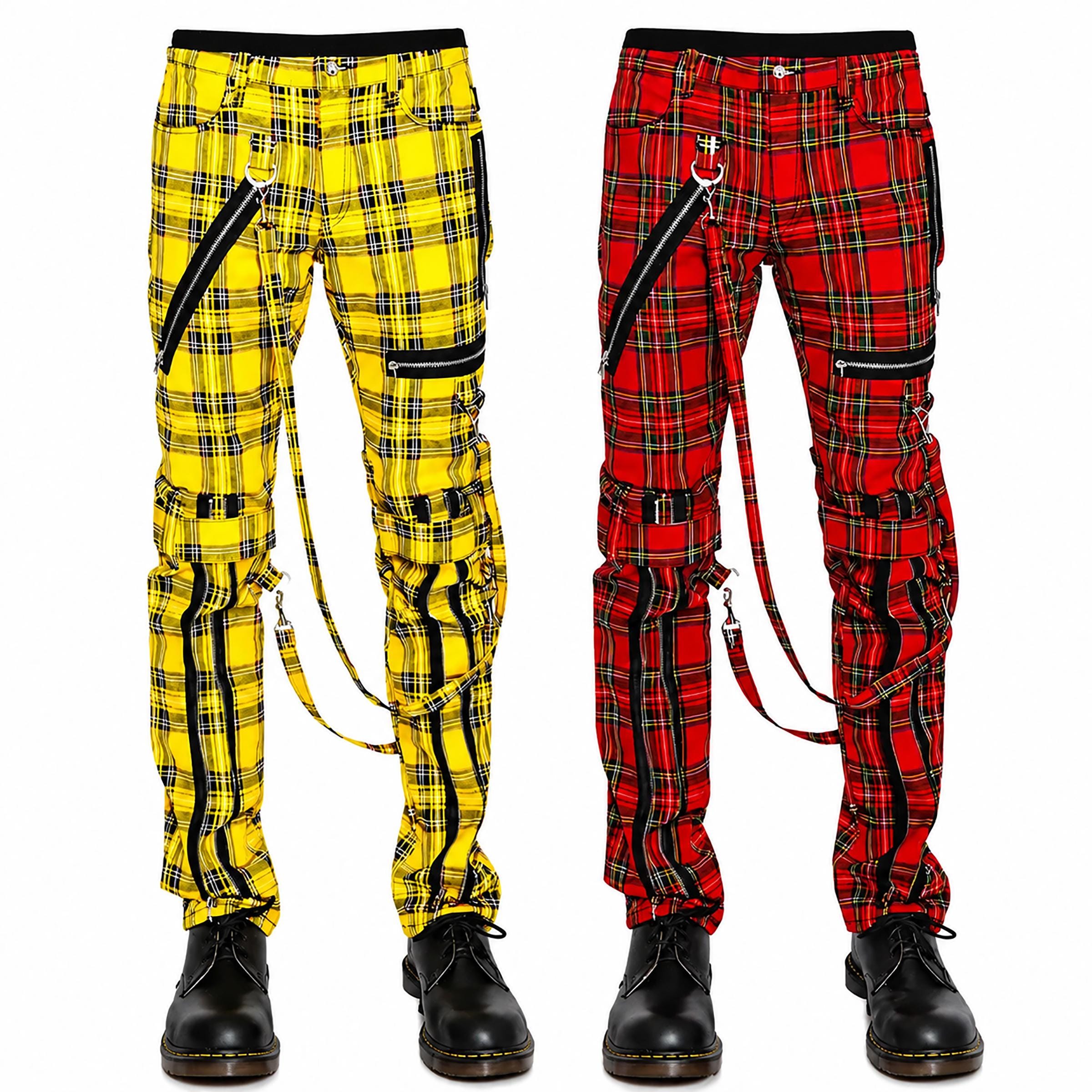 Plaid Bondage Pants - Etsy