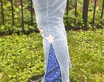 Star Upcycled Bootcut American Eagle Size 28 Jeans