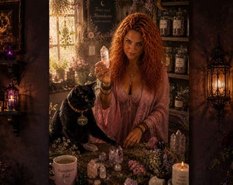 Witchy Woman crystal  Rolled Poster | Witch Wall Art