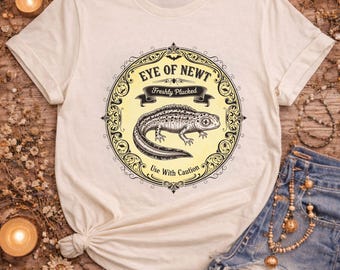 Eye of Newt Illustration T-shirt | Vintage Potion Label Graphic Tee