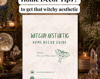Witchy Home Decor Guide | Cottagecore, Boho, Celestial Styling (PDF Download)
