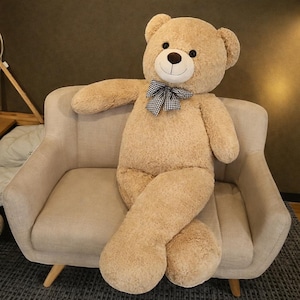 Reuze teddybeer pluche 105 cm enorme knuffelbeer zachte knuffel grote teddybeer cadeau verjaardagscadeau kinderkamer decor valentijnsdag