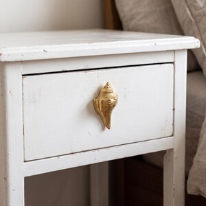 Shell Cabinet Knobs Drawer Pulls Furniture Handles Decorative Cabinet Hardware Vintage Kitchen Dresser Knobs Unique Cupboard Pulls Decor image 4