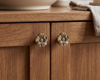 Pomelli per mobili a forma di fiore, maniglie per cassetti floreali, ferramenta vintage per mobili, maniglie per mobili da cucina, pomelli per cassettiere, decorazioni per la casa