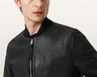 Morten Leather Bomber Jacket