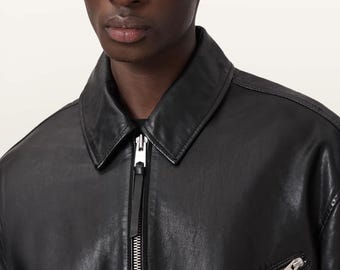 Caon Oversized Leather Jacket