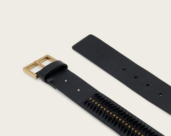 Nora Leather Studded Belt