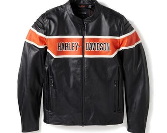 Men's H-D Trenton Leather Riding Jacket