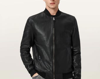 Morten Leather Bomber Jacket