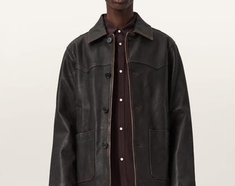 Hartwell Leather Coat