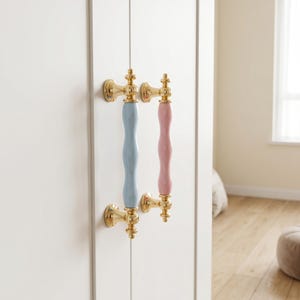 Gold Keramik Schrankknäufe, Jade Schubladengriffe, Porzellan Knäufe, Rosa Blau Gelb Küchenbeschläge, Luxus Möbelknäufe