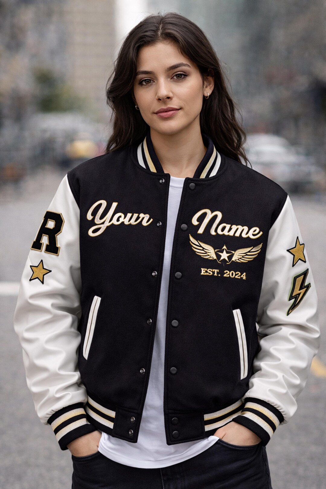 Custom Varsity Jacket Personalized Street Wear Letterman Jacket Unisex 