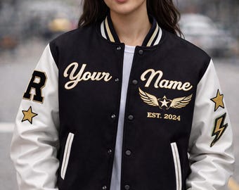 Custom Varsity Jacket Personalized Street wear Letterman Jacket Unisex College Style Gift