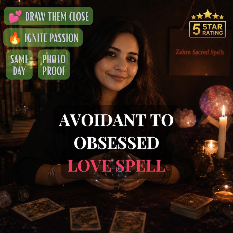 Avoidant to obsessed love spell ritual to turn hot and cold behavior into devotion