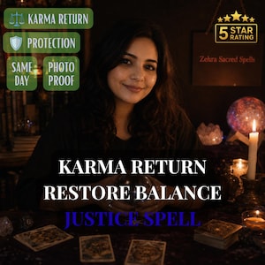 Justice spell ritual for karma return, restore balance and court case support by ZehraSacredSpells