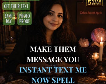 Instant Text Me Now Spell | Communication Attraction Ritual | Make Someone Message You | Personalized Love