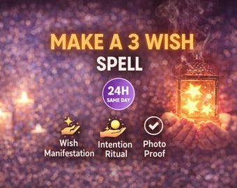 Incantesimo per esprimere un desiderio, manifestare tre desideri, attivazione magica nello stesso giorno per la realizzazione dei sogni