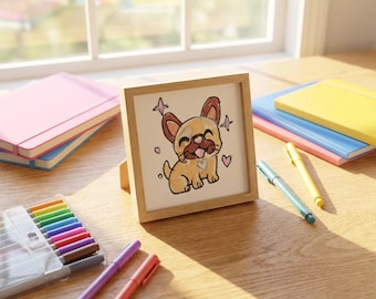 Custom Dog ACEO Chibi Kawaii Pet portrait Affordable Hand-Made Drawing