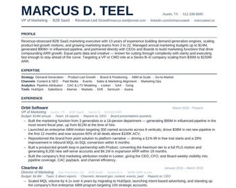 Marketing Resume Template Word | Modern Clean Design (3 Styles)