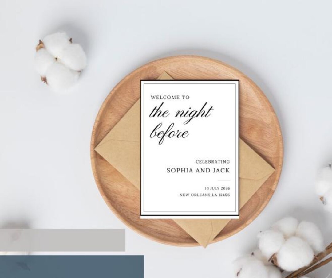 Editable Rehearsal Dinner Welcome | Wedding Dinner Welcome Sign ...