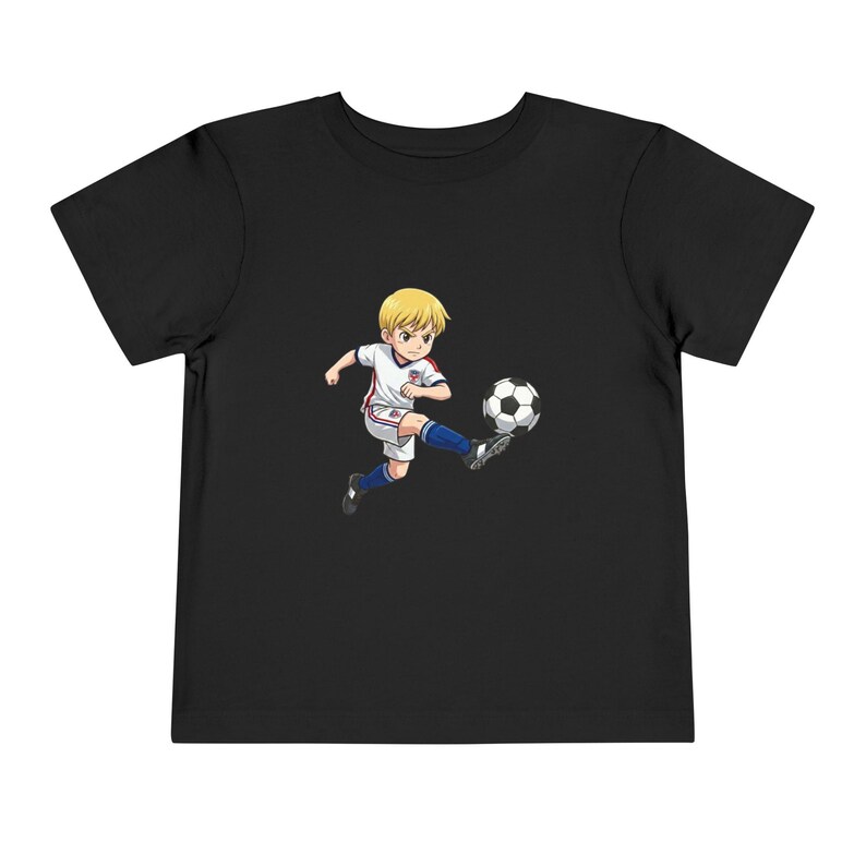 Camiseta de fútbol para niños pequeños / Equipo para fanáticos de la Copa Mundial de EE. UU. 2026, camiseta USMNT de algodón suave imagen 2