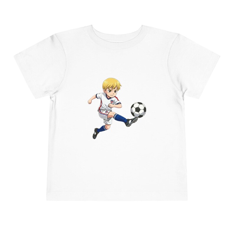Camiseta de fútbol para niños pequeños / Equipo para fanáticos de la Copa Mundial de EE. UU. 2026, camiseta USMNT de algodón suave imagen 5