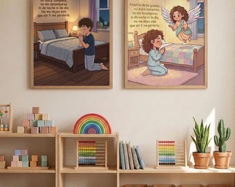 Angelito de mi Guarda Bundle | Spanish Guardian Angel Catholic Nursery Print Set | Digital Download
