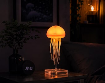 Lámpara de medusa luminosa – Decoración acogedora para la habitación – Con control de sonido