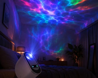Lámpara de noche Aurora Boreal / Lámpara ambiental para dormitorio