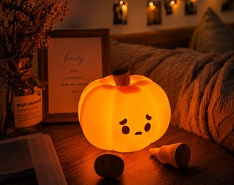 Silikon Nachtlicht Kürbis | Farbwechsel LED-Stimmungslampe