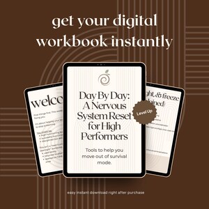 Nervous System Reset Workbook | Anxiety, Burnout, Emotional Regulation (PDF Download)