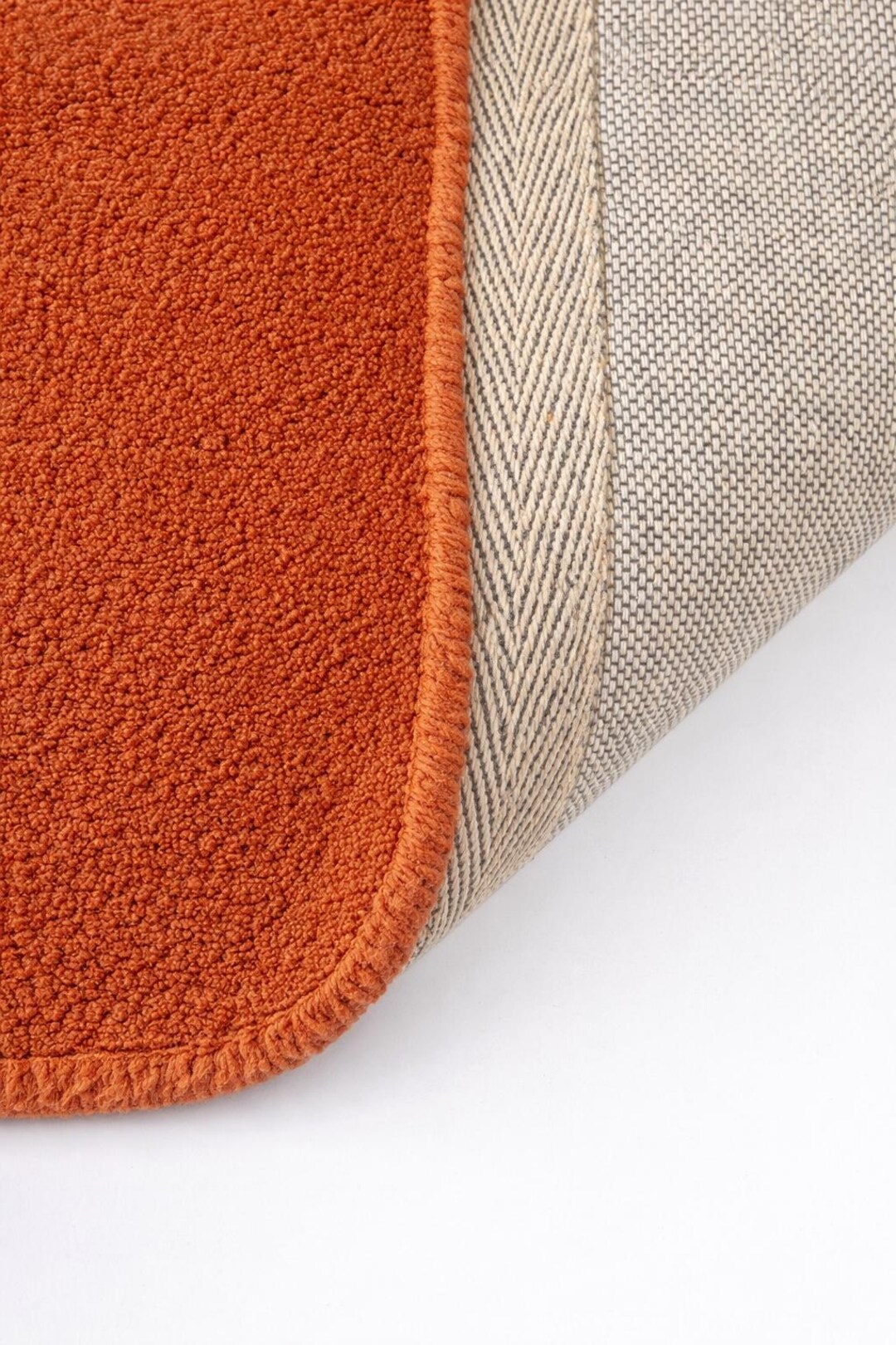Rust Orange Area Rug | Plush Shag Carpet for Living Room, Bedroom ...