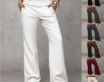 Pantaloni da completo versatili, casual, da lavoro, che snelliscono e valorizzano la figura.