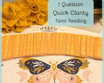 Quick Clarity Tarot Reading | 1 Question Written Psychic Reading