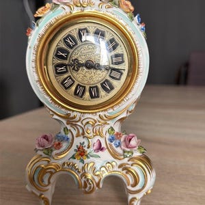 Dresden Porcelain Clock - Etsy