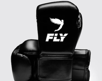 Leather Boxing Gloves: Superlace X Fly,White,Gold,Silver Custom made